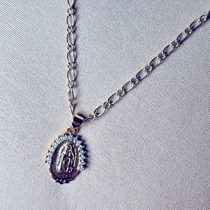 Gold Virgin Mary necklace